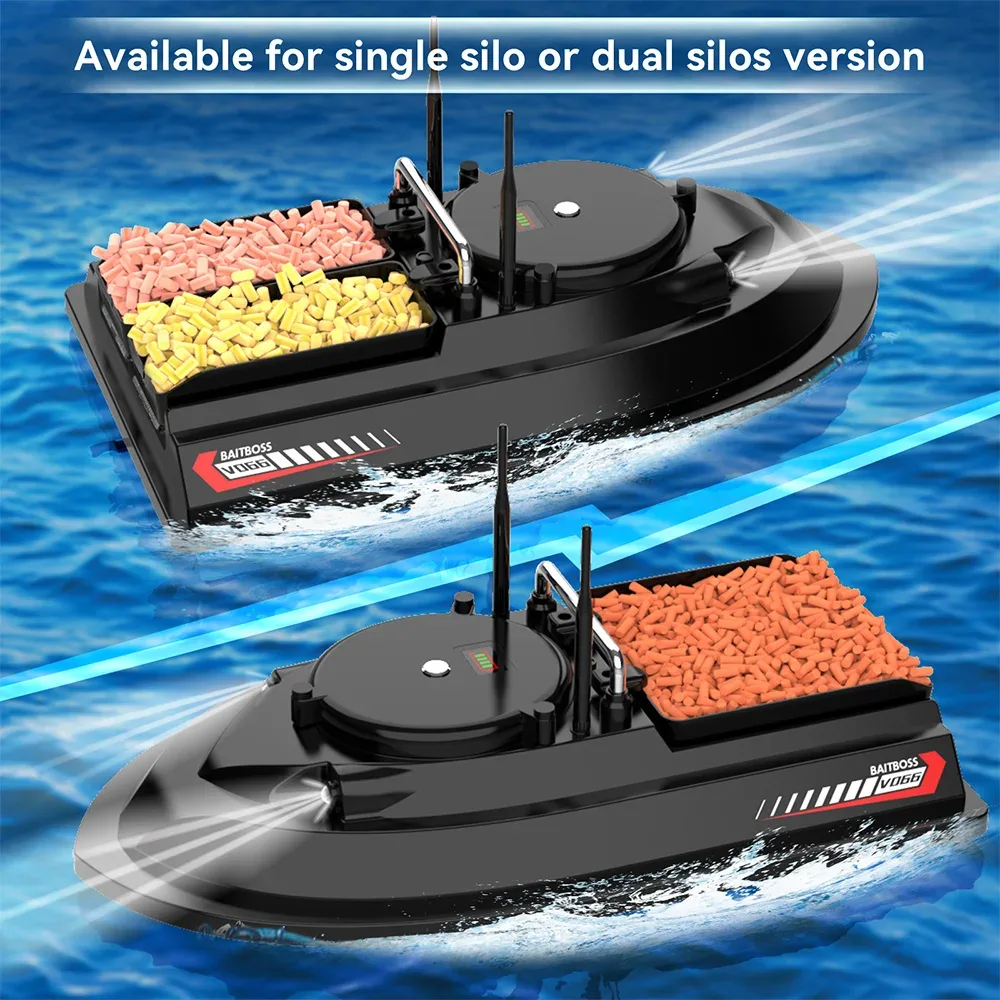 Bateau d'appâtage GPS en ABS pour la pêche