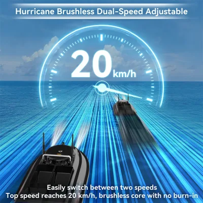 Bateau d'appâtage GPS en ABS pour la pêche – image 3