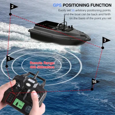 Bateau lanceur d'appâts GPS télécommandé – image 3