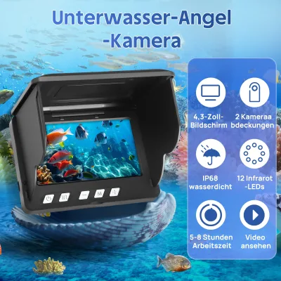 Caméra sous-marine portable de pêche