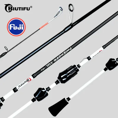 Canne spinning en carbone 2 sections, truite