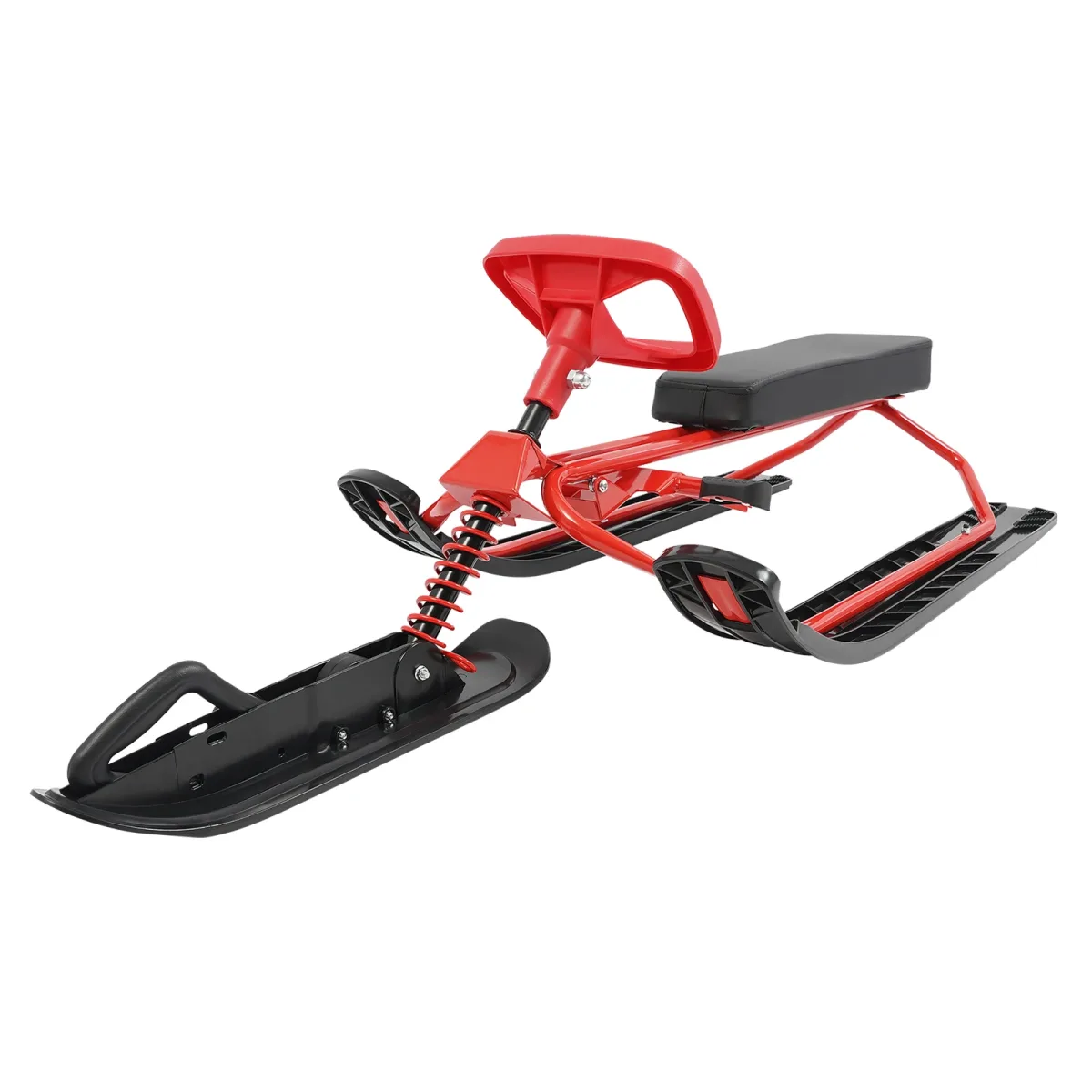Luge à volant rouge et noir