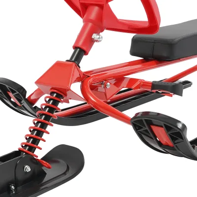 Luge à volant rouge et noir – image 2