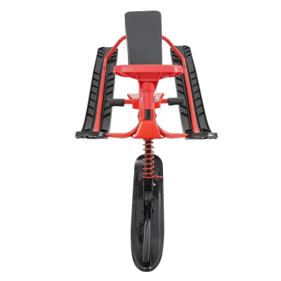 Luge à volant rouge et noir – image 3