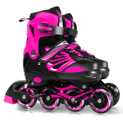 Patins à roulettes ajustables lumineux