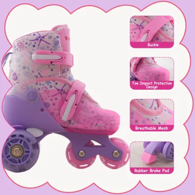 Patins à roulettes enfant à roues lumineuses – image 2