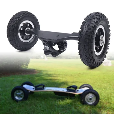 Roues tout-terrain pour longboard noir