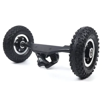Roues tout-terrain pour longboard noir – image 2