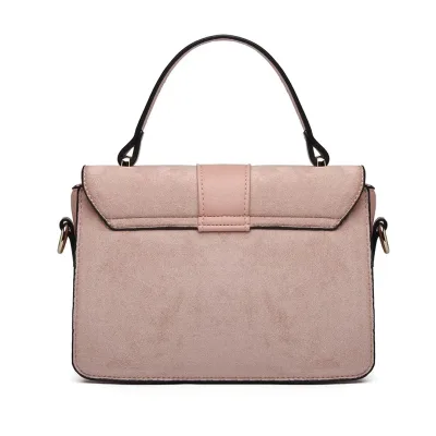 Sac à bandoulière en similicuir et daim – image 3
