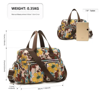 Sac à main à fleurs à bandoulière – image 3