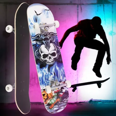 Skateboard complet en érable, 7 plis