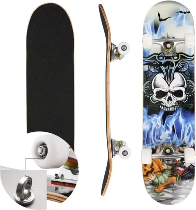 Skateboard complet en érable, 7 plis – image 2