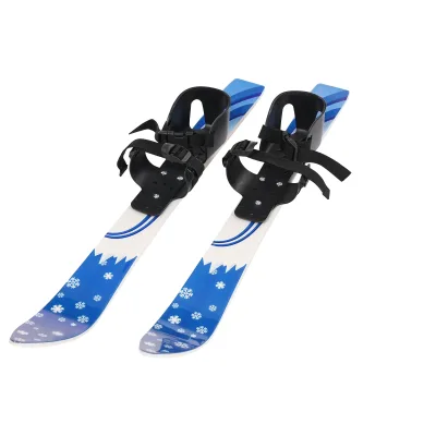 Skis et bâtons enfant bleus, 2 à 8 ans – image 3