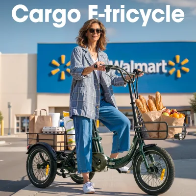 Tricycle électrique pliable en acier