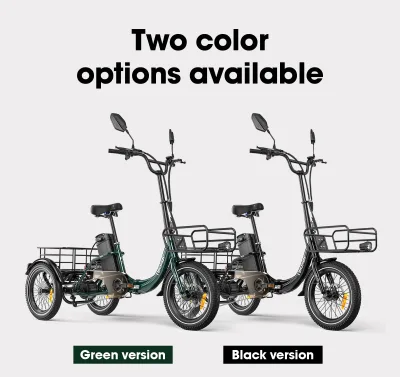 Tricycle électrique pliable en acier – image 2