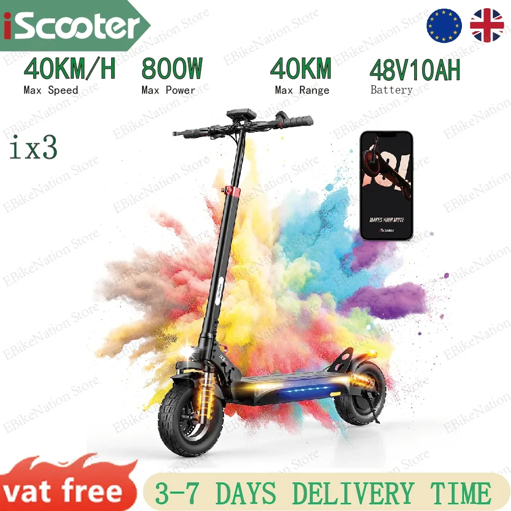 Trottinette électrique 800 W pneus 25,5 cm