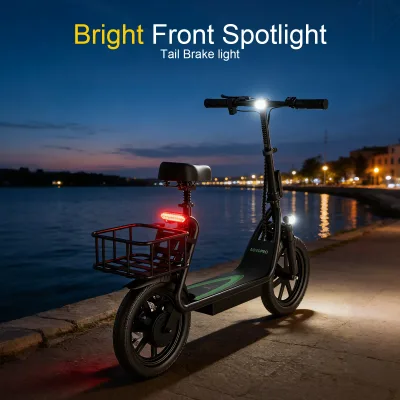 Trottinette électrique pliable à selle – image 3