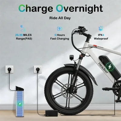 Vélo électrique à double suspension – image 2