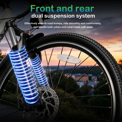 Vélo électrique à double suspension – image 3