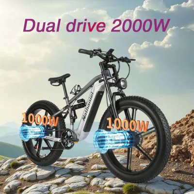 Vélo électrique à pneus larges – image 2