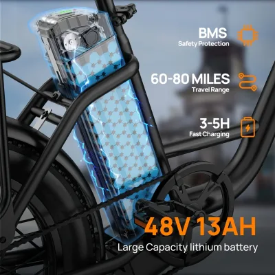 Vélo électrique gros pneus 7 vitesses – image 2